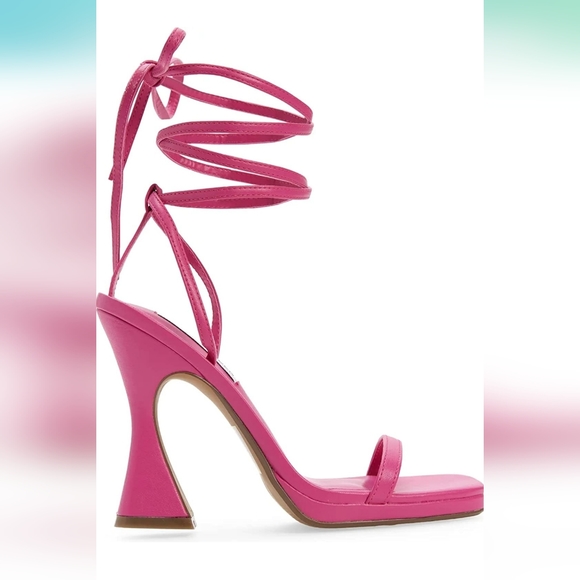 Steve Madden fuschia Lafayette heeled sandals - Picture 2 of 4